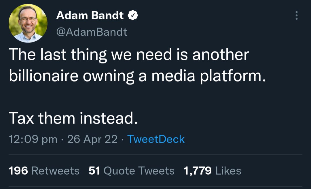 The Greens want to tax Elon Musk. Is there a thread for left whinge cookers having a meltdown in Australia?