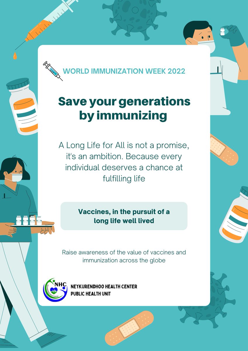 NEYKURENDHOO_HC's tweet photo. Protecting adolescent health through vaccination offers immediate and long-term health benefits.
#WorldImmunizationWeek2022 
#LongLifeForAll https://t.co/68hciozBx4
