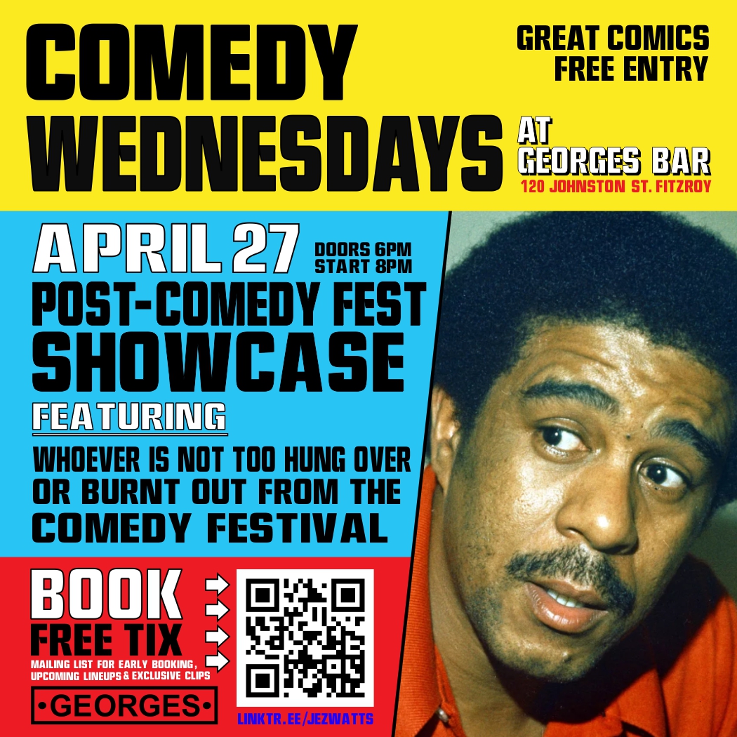 ComedyWedGeorge's tweet photo. Tomorrow at Georges! (Free) tix at https://t.co/qwktjoMPwe https://t.co/NJT8yBGMhB