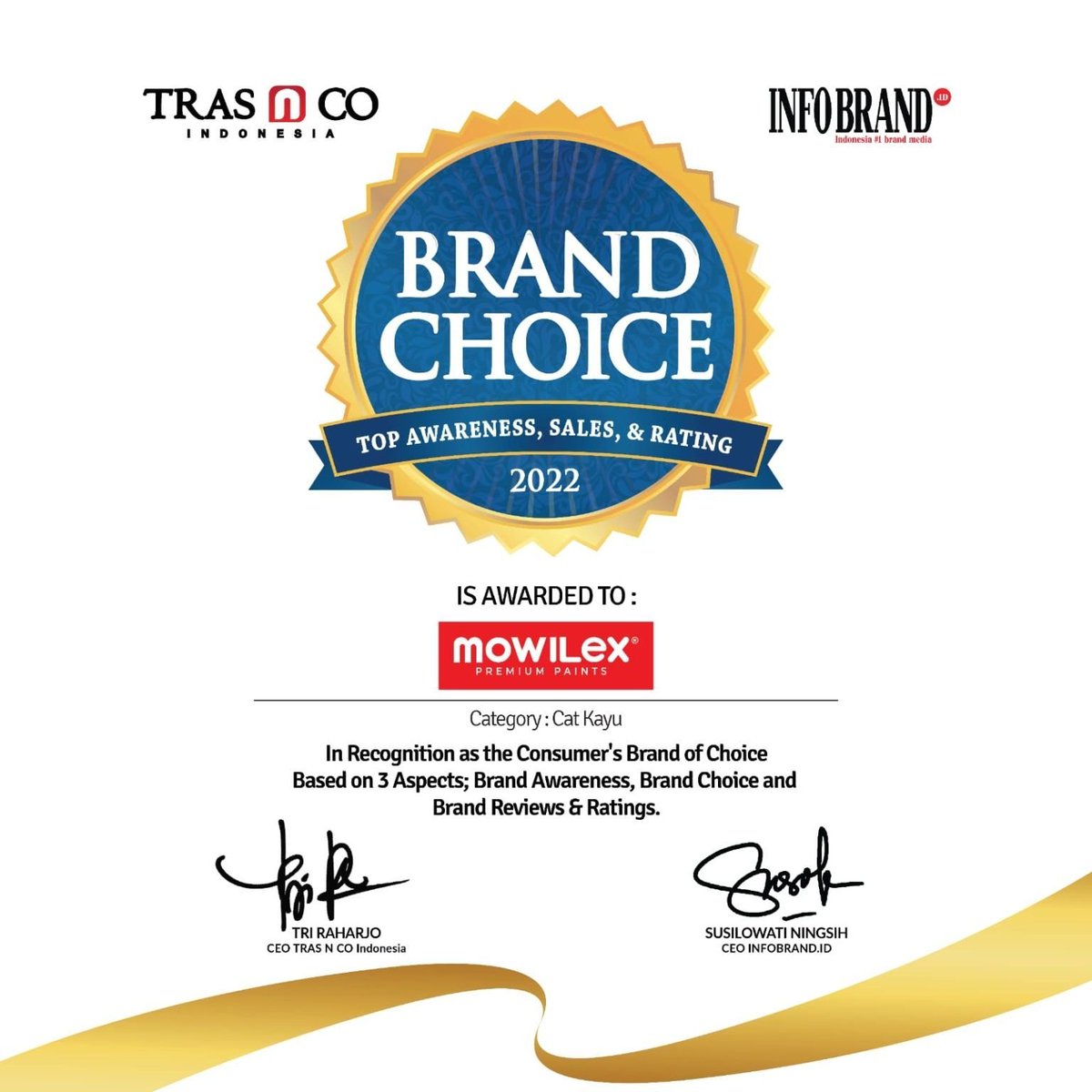 NikoSafavi's tweet photo. Our environmentally responsible water-based wood stain has won the top brand award for awareness, sales and for its superlative reviews and ratings. Thank you @trasnco and @InfobrandId for this recognition.
#catkayu, #kayu, #Indonesia, @MowilexID, #CarbonNeutral company https://t.co/afGXie5PfW