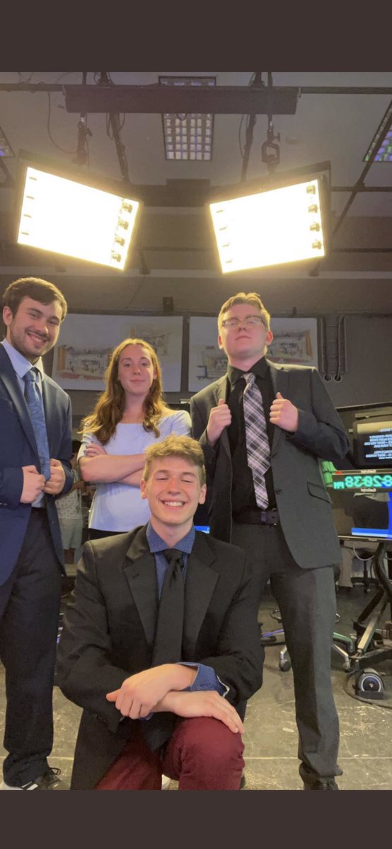 AlexJBrooks_'s tweet photo. Great way to end the semester with the best news team on TOP. @ThomasCafarella @parente_grace @CusanoWeather https://t.co/48aSgKbLAN