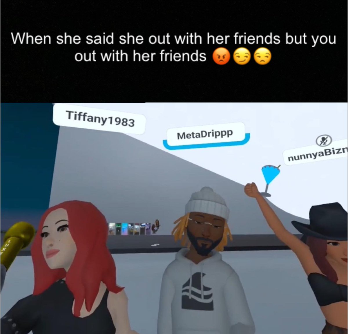 WTDRIPPP's tweet photo. Bitch slicker then baby oil 😭😭😭😡😡

#Metaverse #memecoin #Memes #memesdaily #fyp #NFTCommunity #NFTs #lol #lufc #Trending #TrendingNow #viral #Decentraland #Sandbox #Heartstopper #metadrippp https://t.co/ByOnnHZgsh