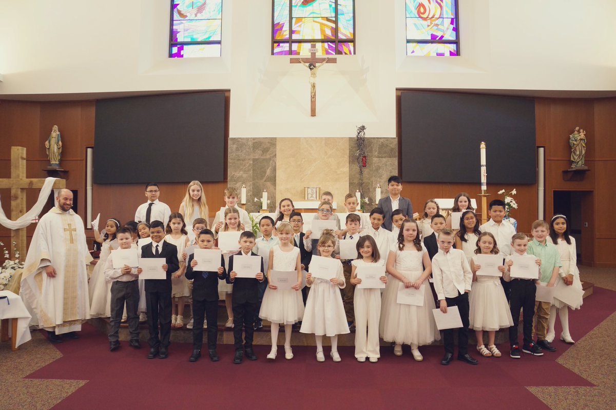 Congrats to many of our students who received  their First Holy Communion Yesterday. We are so proud of you! <a href="/EICSCatholic/">Elk Island Catholic Schools</a>