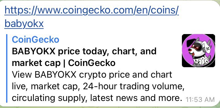 CALLING OUT THE ATTENTION OF <a href="/coingecko/">CoinGecko</a> TO MAKE CHANGES ABOUT THE INTRODUCTION OF OK CHAIN-<a href="/BabyOKXGlobal/">BABYOKX</a> . WE ARE NOT MERGE WITH BSC CHAIN #BabyOKX #MakeChanges #misinformation