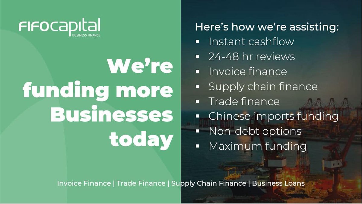 FifoCapitalAUS's tweet photo. Supply Chain Finance for business - explained - https://t.co/33XdpnYlno https://t.co/W5rl6dp15o