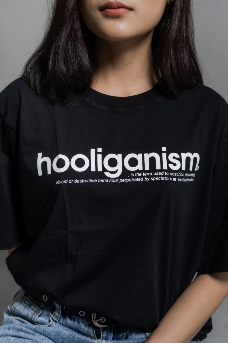 Ready Stock !!! 
T-shirt
Hooliganism 
Size M-L-XL-XXL
SMS/WA 085786351091