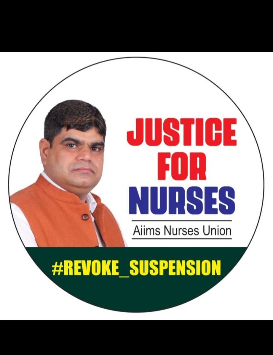 pooranarayan's tweet photo. @nsgunionaiims SHAME ON THE AIIMS ADMINISTRATION TO TAKE ACTION AGAINST A LEADER WHO RISED THE ISSUE OF FEMALE SAFETY.
We Demand immediate revoke of suspension..

#We_stands_for_female_safety #We_support_AIIMS_Nurses_Union
@PMOIndia 
@mansukhmandviya 
@TNAINationalHq https://t.co/dyUjquBdyX
