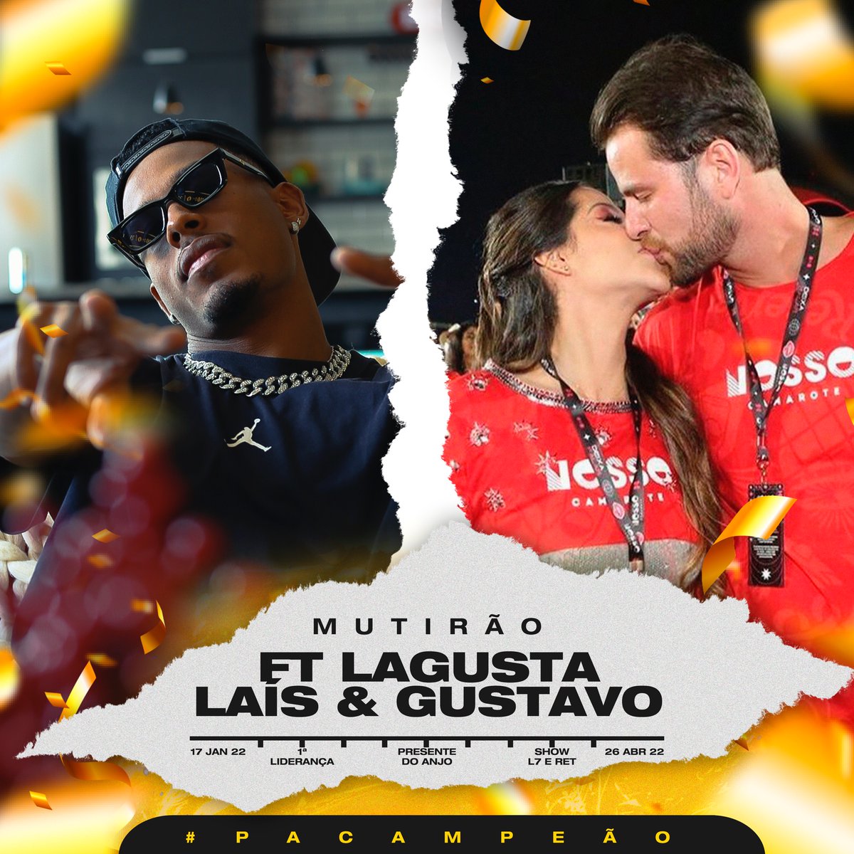 iampauloandre's tweet photo. 🏁🦞 MUTIRÃO LAGUSTA INICIADO 🦞🏁 feat. @gustavo_beats @dra_laiscaldass 

📲 A cada 20 votos, comente um EMOJI

🎯 Meta: 1.000 VOTOS POR PESSOA

⏰ ENCERRA 03h

🚨 O voto é para GANHAR, votem no PAULO ANDRÉ

✅ DOBREM A META! 

💻 Link: https://t.co/nk0xTmfWft

#PACAMPEAO https://t.co/hYsCZC5nPV
