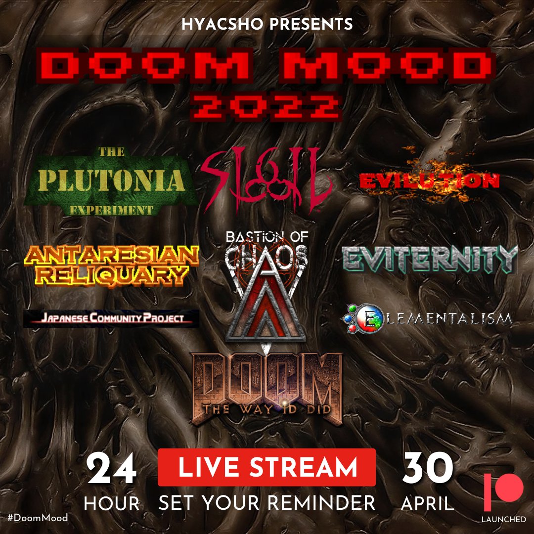 hyacsho's tweet photo. A lot of these maps I'm going in blind, so expect some shenanigans, and ... coffee... OH SO MUCH COFFEE @Obie_2Time haha π©
Hope to catch you lovely doomers this weekend: https://t.co/H9R2j3W4Cu
#DOOMMOOD #Doom #LetsDoThis https://t.co/HFf1hR4bRj