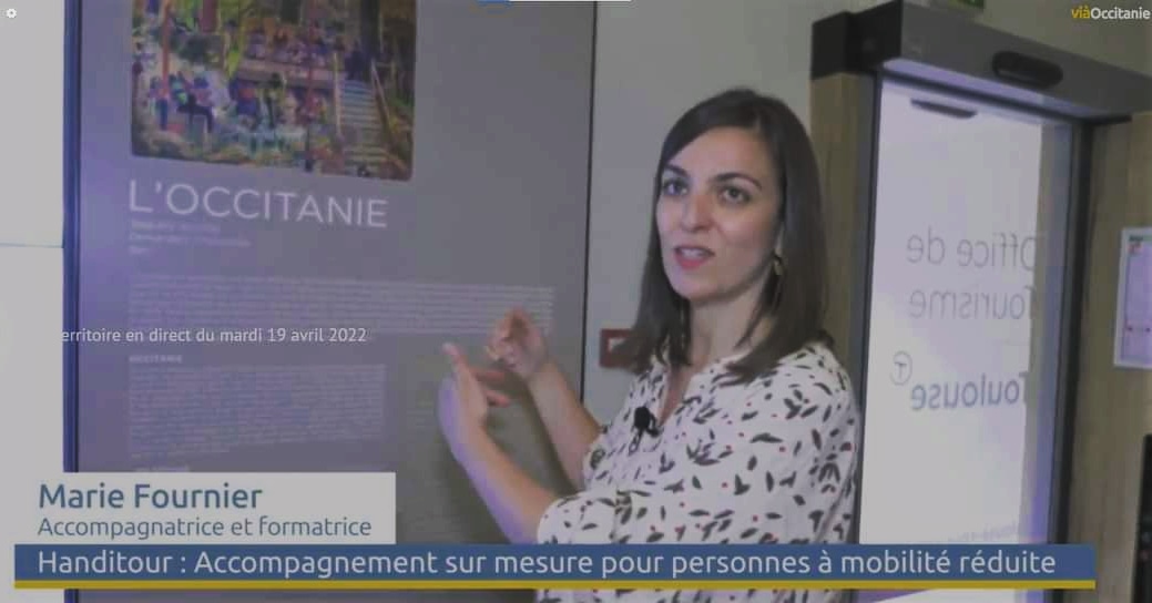 📺On parle sur <a href="/viaOccitanieTV/">viàOccitanie</a> des #formations tourisme pour tous avec  <a href="/handi_tourguide/">Handi'TourGuide</a> ...

Merci à la journaliste Stéphanie Forgeois et à <a href="/VisitezToulouse/">Toulouse tourisme</a>
Le reportage à partir de 10min16 👉viaoccitanie.tv/notre-territoi…
En route pour un tourisme plus inclusif ! 
#handicap #inclusion