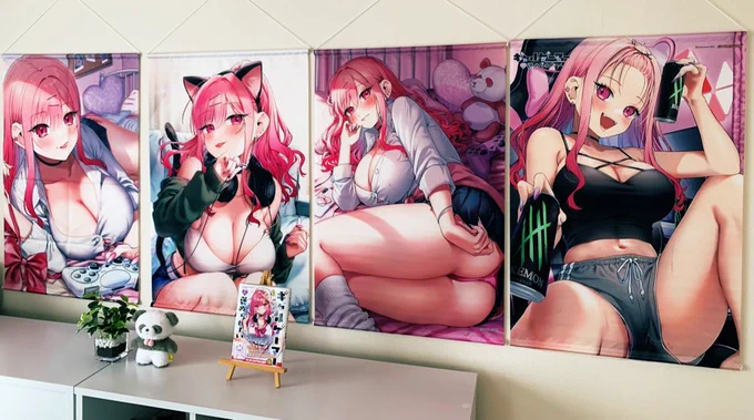 残りの一枚がうちにも届きました💓🎮どれも発色綺麗で感動🥺🙏
#ギャルゲーマーに褒められたい 