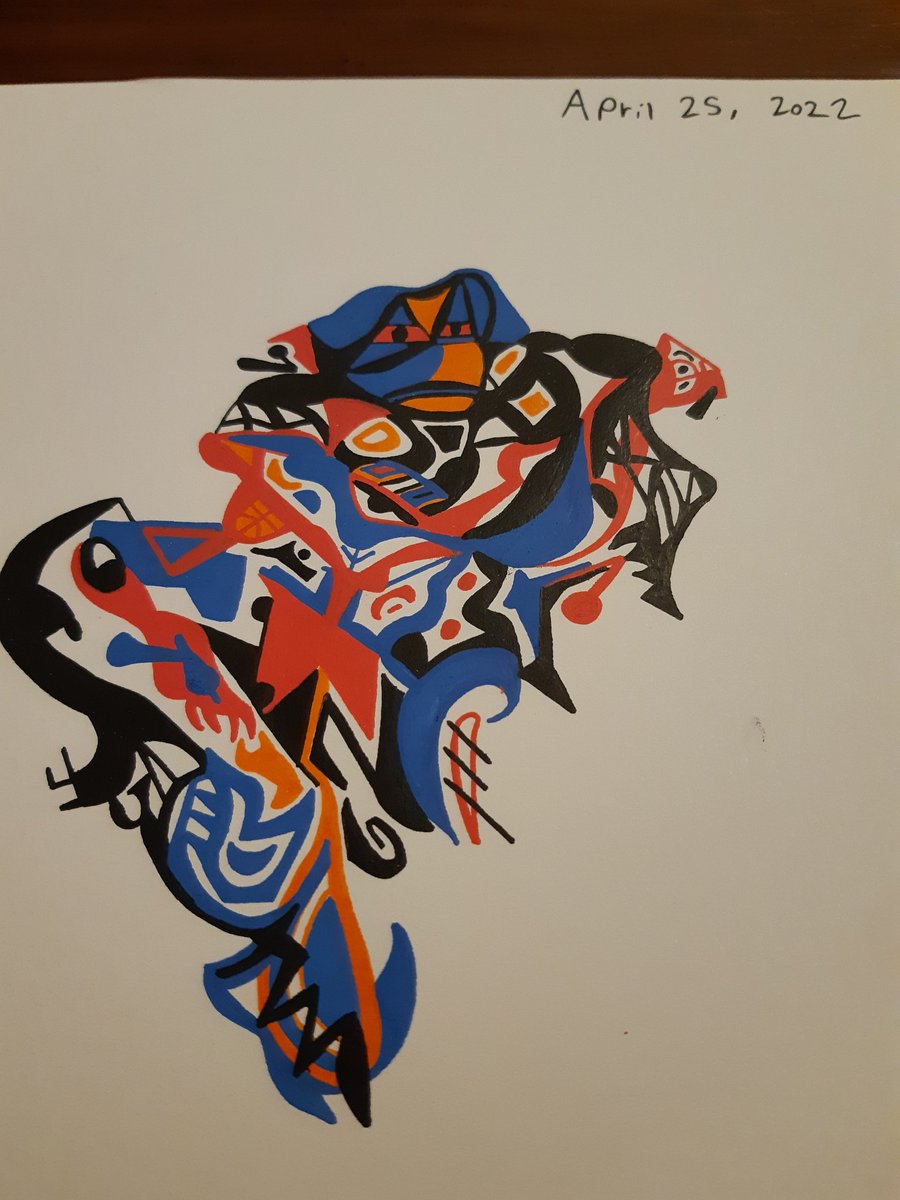 #dailydoodle GN. Slept in like 3 hours today but still got my daily in. #arteveryday