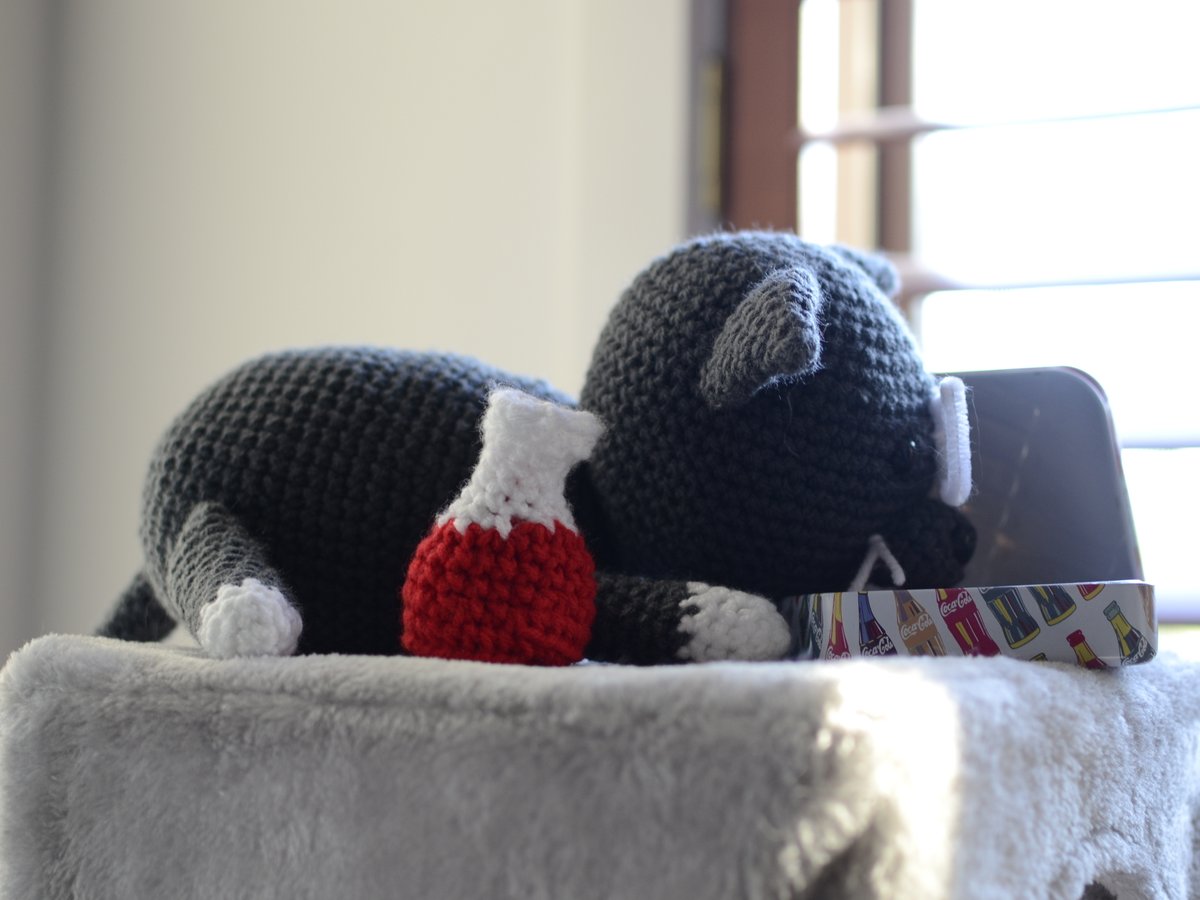 _vUvu's tweet image. Thanks @supershigi and @averagepoto for the plushie of Snubs the science cat! She arrived safely! Here are a few snaps! (poto is able to take in new orders now btw)
@lolkristin check out that collectors edition lip smackers tin
Any likeness to @snubcat are purely coincidental!😅