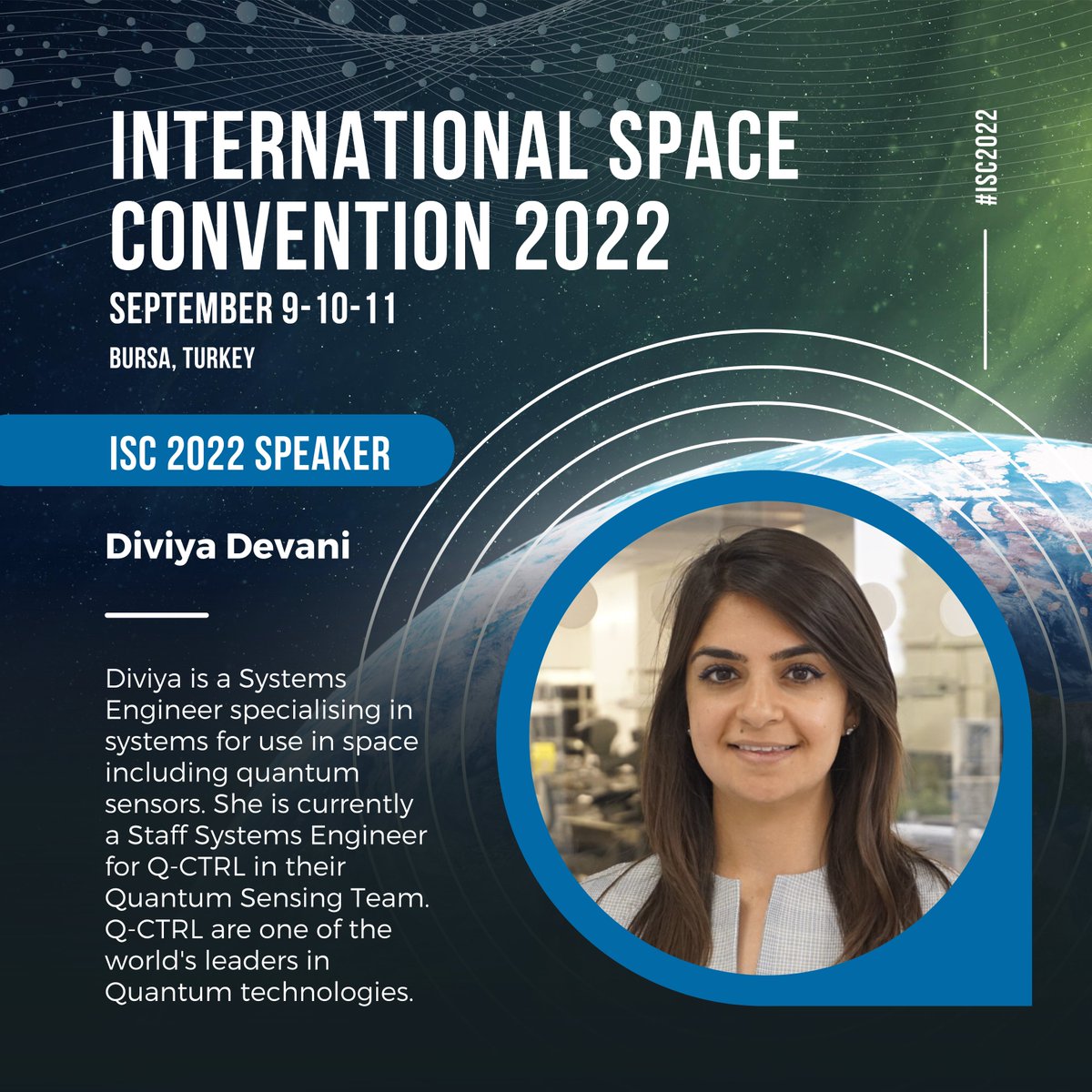 isconvention's tweet photo. Diviya is currently a Staff Systems Engineer for Q-CTRL in their Quantum Sensing Team. Q-CTRL are one of the world's leaders in Quantum technologies.

Get the 50% off discount when buying your ticket today: https://t.co/0SJkw0Gmt3

#DiviyaDevani #QuantumSensing #ISC2022 https://t.co/on0eeOMRCu