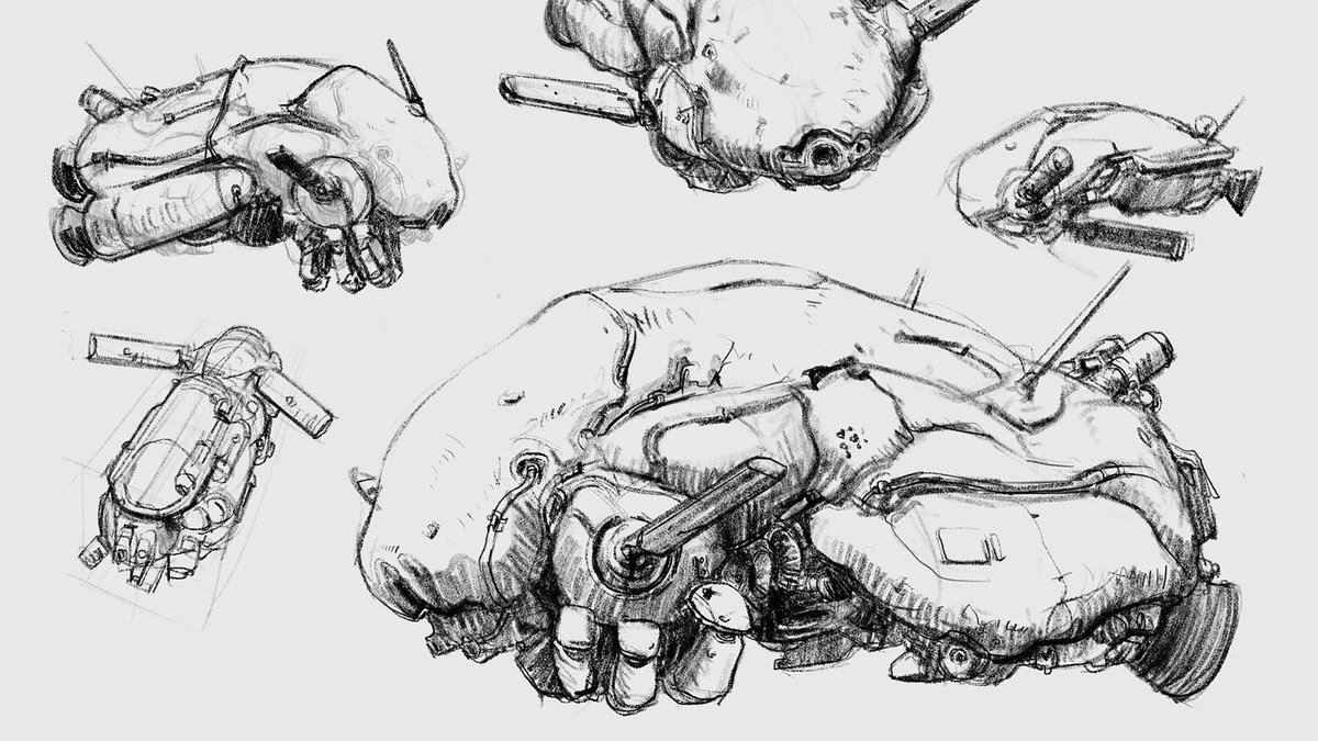 Manatee started from a sketch, and the design was intentionally organic to give me the excuse to practice Zbrush.