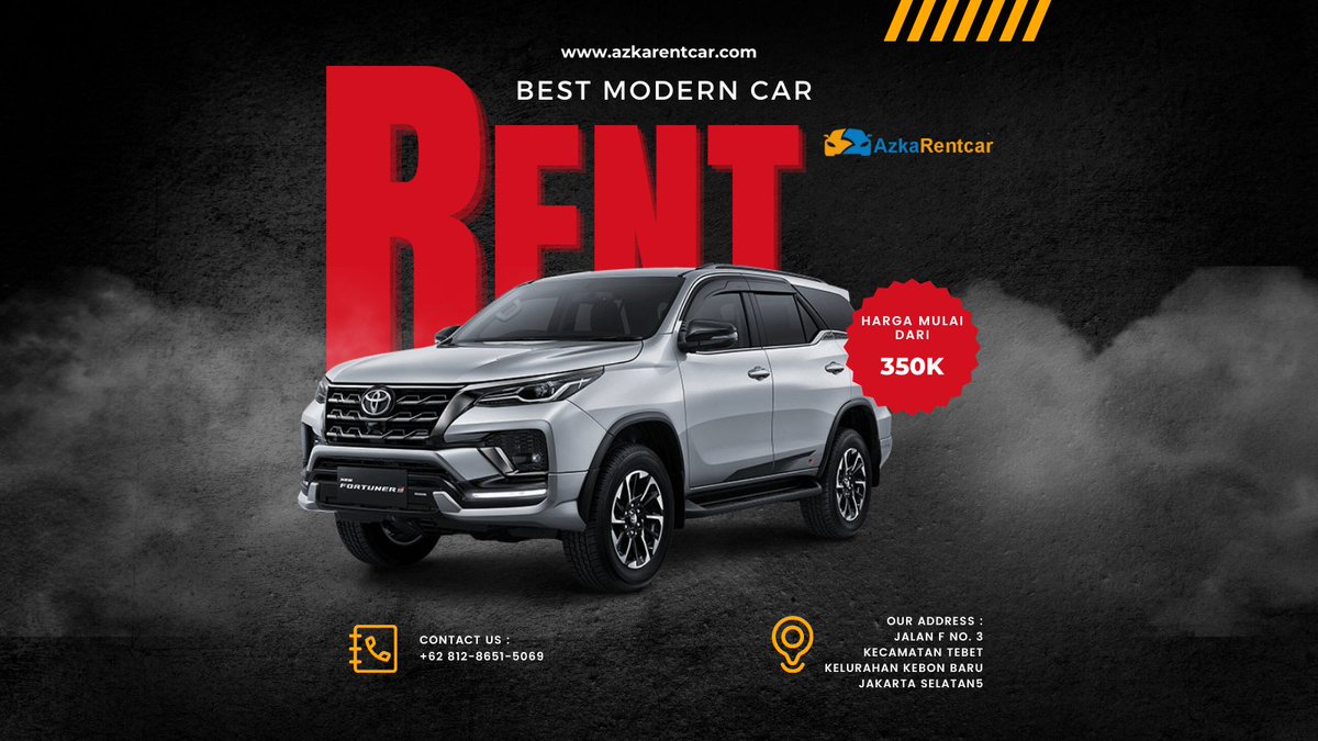 AzkaRental's tweet photo. Rental Mobil Premium-Hiace-Elf Jakarta | Azka Rent Car Jakarta
(https://t.co/430NLtaY0t)
Cepat, Aman, dan Terpercaya
Armada Kami:
- Mobil Keluarga
- Mobil Premium
- Supercar
- Antar-Jemput Bandara
- Travel
Hubungi Kami:
Website : https://t.co/9zVdLBmGza
Tel/WA : +62 812-8651-5069 https://t.co/AtRXVEYX5H