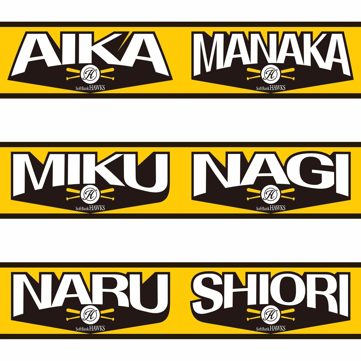 ハニーズ応援タオル発売中📣 ＼ ハニーズのメンバーの名前がデザイン