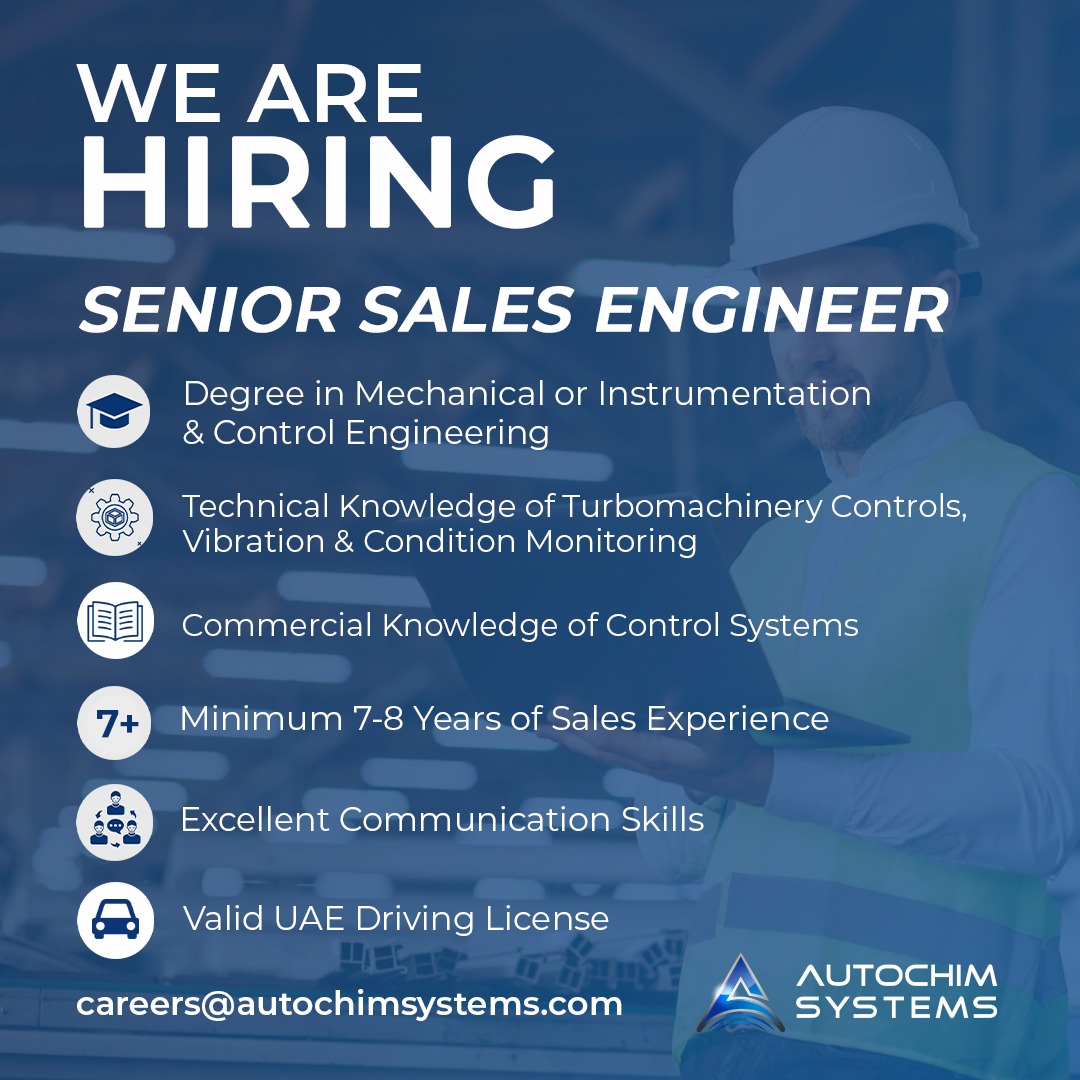 AutochimSystems's tweet photo. Candidates must be in the UAE. Please send your CV to careers@autochimsystems.com or apply directly: https://t.co/Spuch2vpA5

#hiring #hiringengineers #AbuDhabi https://t.co/6LjeiEeJQk