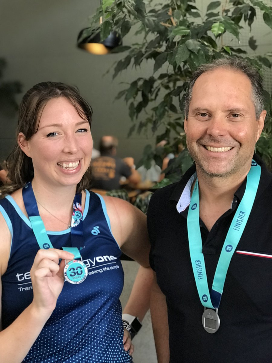 TechnologyOne's tweet photo. When we talk about the TechnologyOne tribe, this is what we mean! This past month, team members travelled up to the Sunshine Coast to compete and cheer each other on in the #Mooloolaba #Triathlon - all while sporting their TechnologyOne shirts. 🏃🏊♀️🚴♂️
#LifeatTechOne https://t.co/3SVAs9Uccy