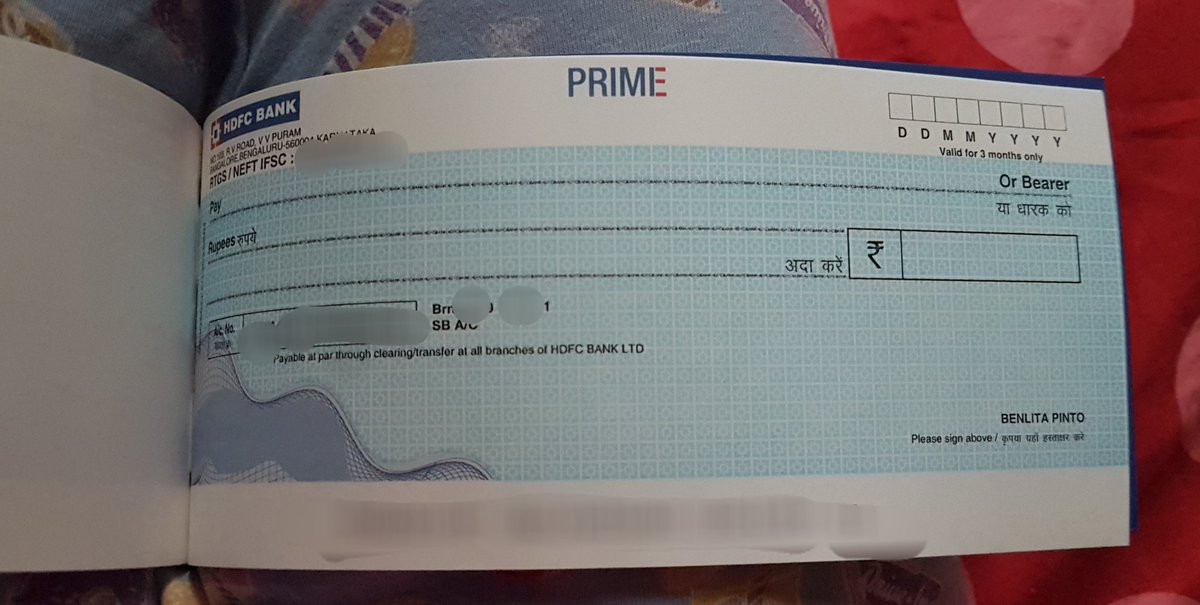 Question to @HDFC_Bank 

I live in Karnataka, I work in Karnataka, my salary account is in Karnataka. 
Then why is there Hindi instead of Kannada on my cheque book??!!

#StopHindilmposition #serveinmylanguage @HDFCBank_Cares