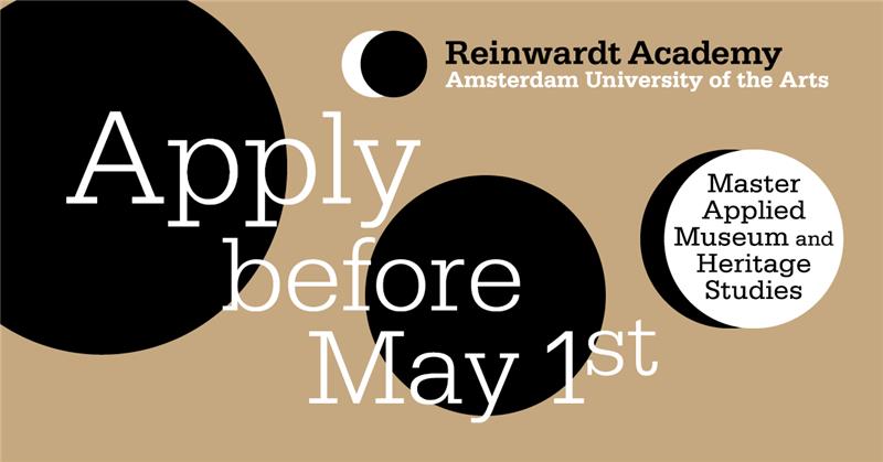 ReinwardtAcad's tweet photo. This is the final week to apply to our Master in Applied Museum and Heritage Studies!

Do you want to make a difference in the sector? In society? 

Heritage interventions are the focus of our programme in an ever changing world.
https://t.co/nqzKigDTjf https://t.co/ytOVfvcZlL