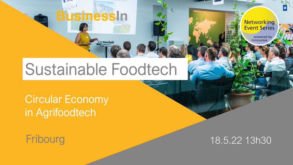 🔎 Curious about Sustainable Foodtech? 

👉 On the 18th of May, at 13:30, <a href="/BusinessIn_ch/">BusinessIn</a>  is hosting an event where they go in-depth on the Circular Economy in Agrifoodtech, a perfect opportunity to learn more and connect with players from the industry.

👉zcu.io/KmjE