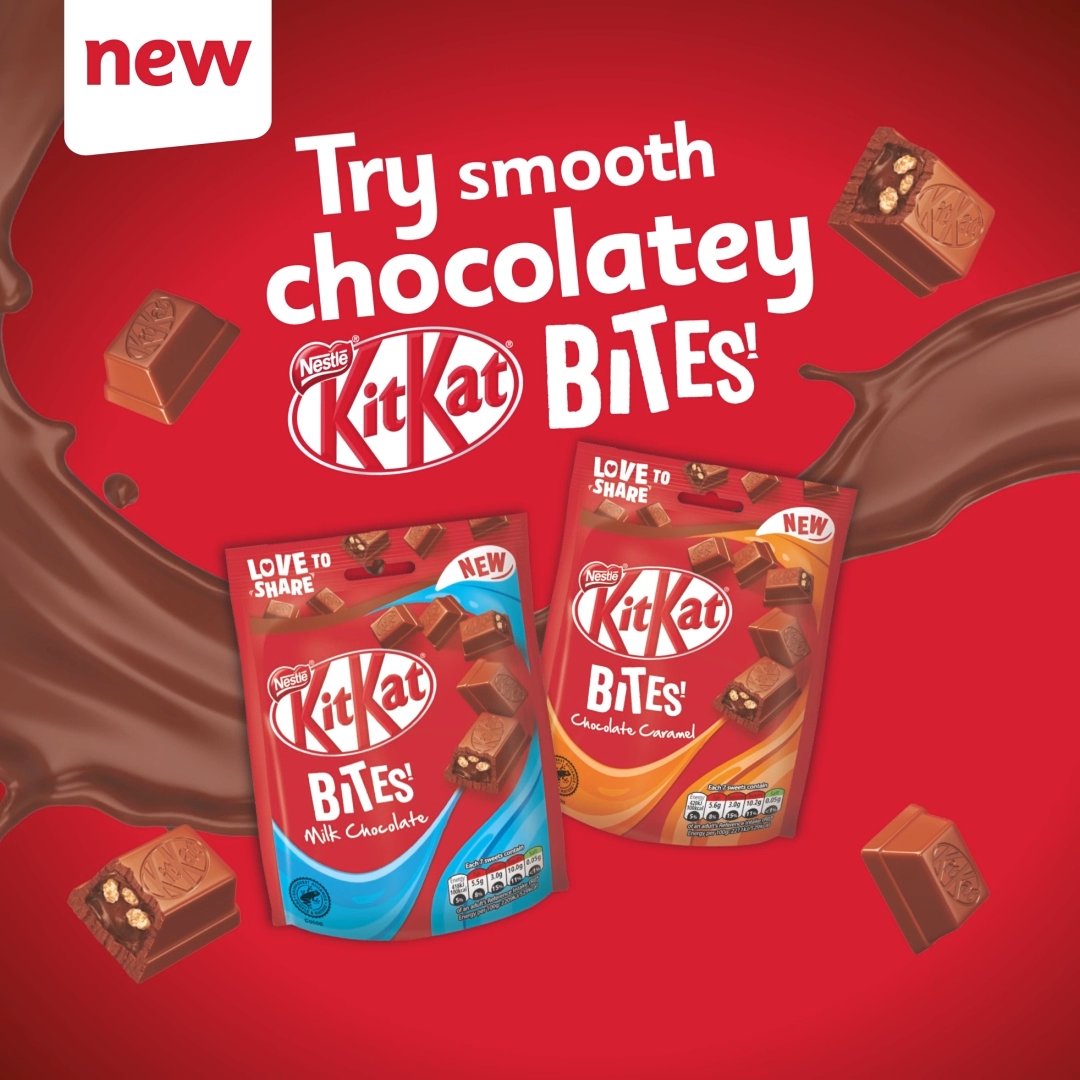 KITKAT on Twitter: "Introducing NEW #KITKAT Bites!🍫 Bite-sized pieces ...