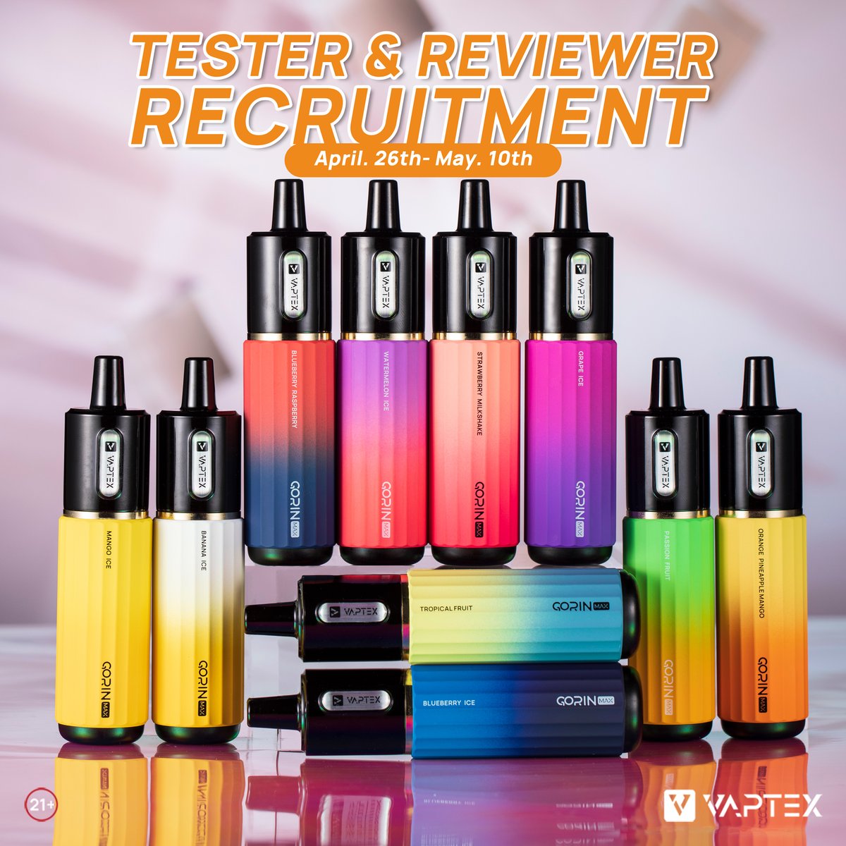 #VAPTEXCampaign Tester & Reviewer RECRUITMENT 🎉
Wanna be the first one to test it? Come join us now!
.
💥How to enter?
1. Follow us & retweet this post
2. Comment with your ideas about it #Gorinmax
.
vaptexworld.com/product/gorinm…
#vapegiveaway #newrelease