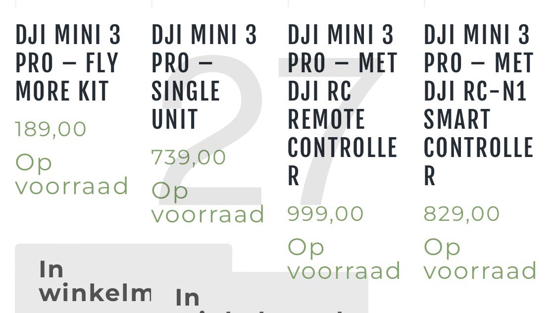 JasperEllens's tweet photo. I have seen these different EU stores listing the #Mini3pro’s configurations. This is why I had no doubt about them.

But it appears the shops have learned how to hide their products. Usually when I tweet something like this we will  see a spec sheet soon 😅 ciao! https://t.co/q24DV8D0SL