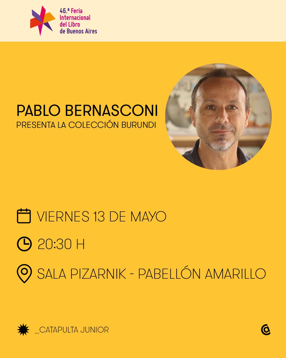 BernasconiPablo's tweet photo. Mis firmas y participaciones en la feria del libro! https://t.co/3L7SQqOTgI