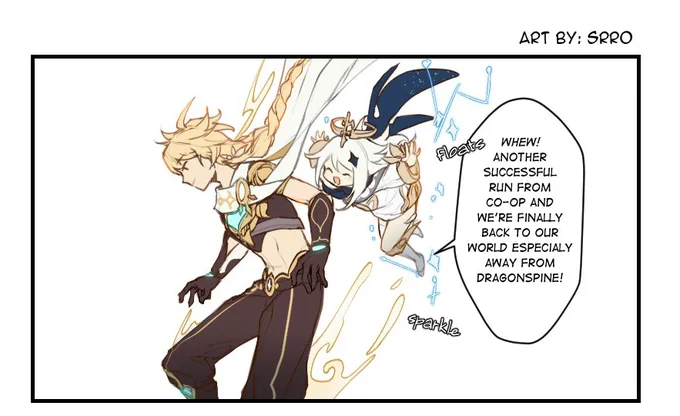 reposting old comic #GenshinImpact #Genshinfanart #原神 #Aether 