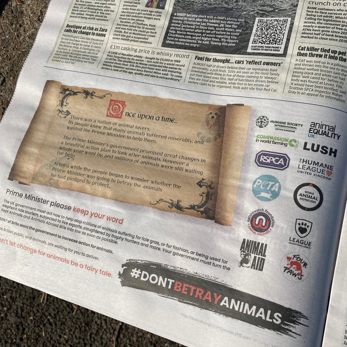 ciwf's tweet photo. Today we're in @MetroUKNews to call on the UK Government to deliver on its promises to: 

🐮 #BanLiveExports 
🦆 Stop fur &amp; foie gras imports, &amp; more. 

Add your voice! Send a message to @10DowningStreet➡️ https://t.co/9E9iaOK6br 

#DontBetrayAnimals https://t.co/ryV8Dz7YDR