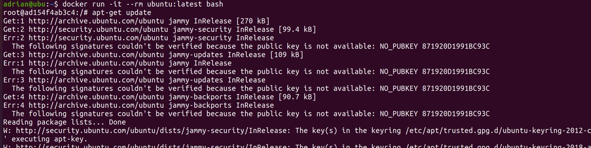 Ubuntu 22.04 docker image is broken. Why not to use :latest in your images? intovps.com/blog/2022/04/2…