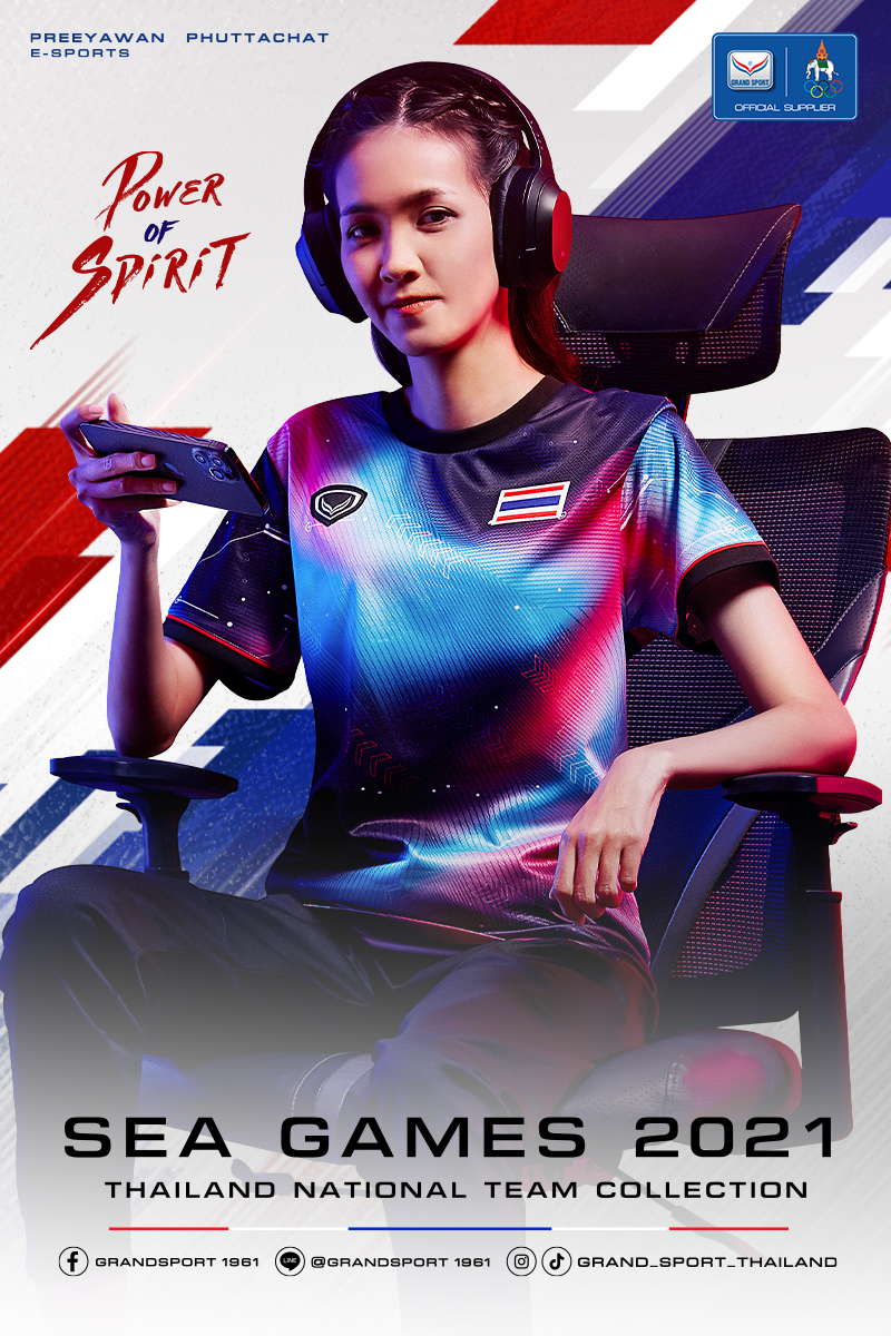 xinnix_ann's tweet photo. เสื้อแข่งขันอีสปอร์ต ซีเกมส์ 2021 ออกแบบเฉพาะสำหรับกีฬาอีสปอร์ต ภายใต้แนวคิด “Power of Spirit”
#PowerofSpirit #พลังสปิริต
#GrandSport #SEAGAMES2021 https://t.co/rnCRP48YaP