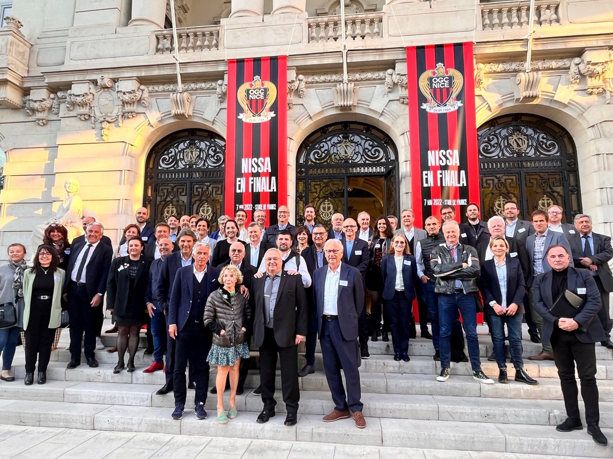 CCIcotedazur's tweet photo. [🔴⚫️#NissaEnFinala ] Les élus #CCI06 autour de Jean-Pierre Rivère Président @ogcnice en soutien des #aiglons qui sont en finale de la @coupedefrance 7/05 à 21h au @StadeFrance ⚽️#issaNissa

Hier soir Jean-Pierre Rivère était l'invité de notre Assemblée Générale

#economie06 https://t.co/ZSJQi7kM2d