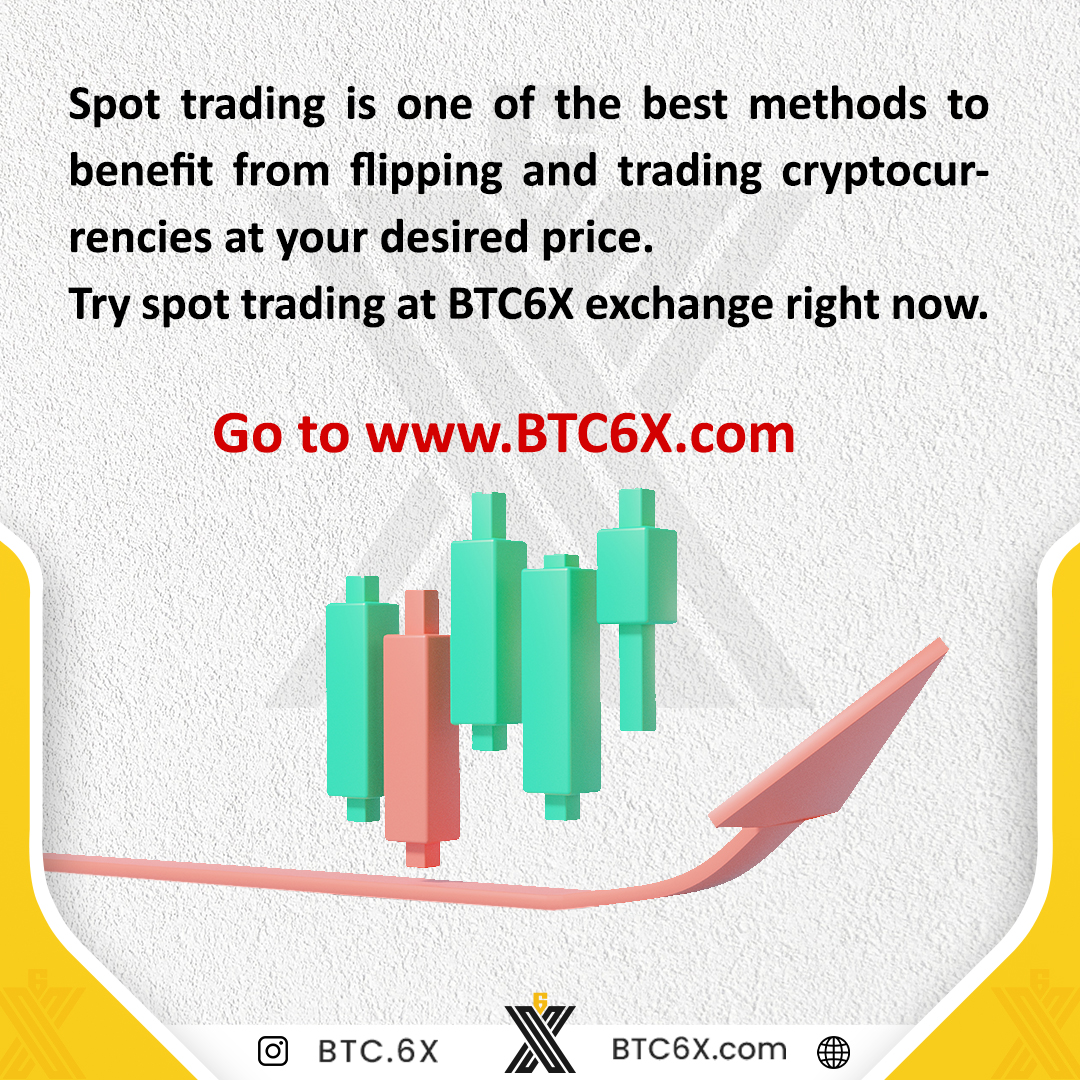 PurcowExchange's tweet photo. #SPOT TRADING ON BTC6X.
Spot trading is one of the best methods to
benefit from flipping and trading #cryptocurrencies at your desired price.
Try spot trading at BTC6X exchange right now.
Go to https://t.co/nksoyCuwI4 https://t.co/5G9qqrvqxi