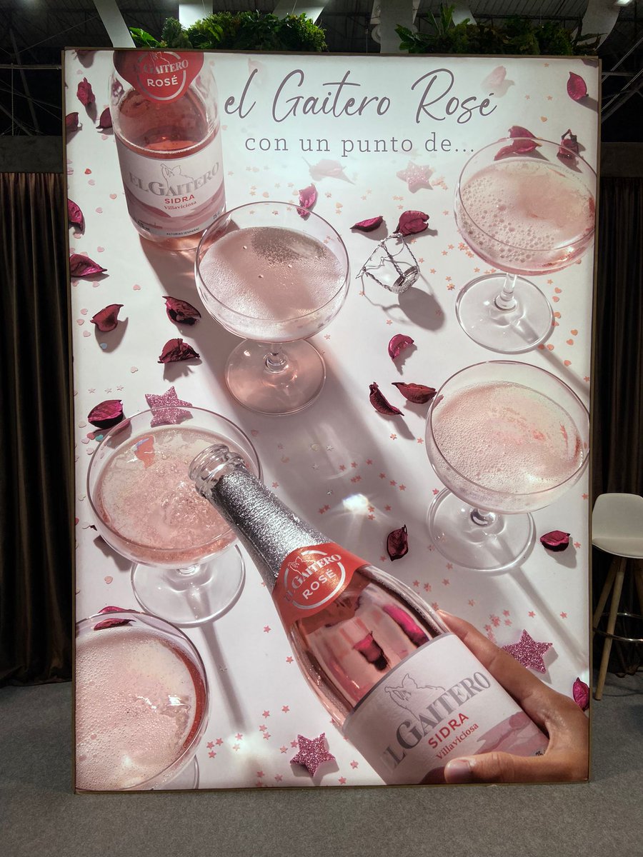 ¡Nuevo día en @SalonGourmets ! 😁👏 ¿Te acercas a visitarnos? 😊
👉 Stand 4E42 del pabellón 4
A las 13h nuestro enólogo <a href="/TanoCollada/">Tano ColladaSalvador</a> presentará nuestra nueva sidra El Gaitero Rosé 💗 ¡No te lo pierdas! 😉