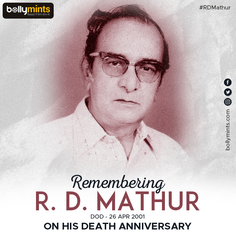 BollyMints's tweet photo. Remembering Cinematographer #RDMathur Ji On His #DeathAnniversary! https://t.co/boa8nPai9h