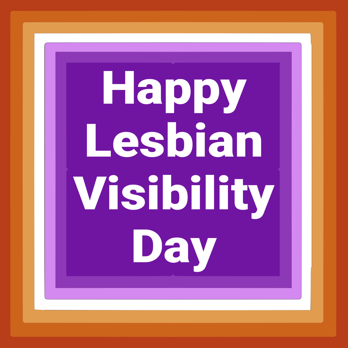 Today is Lesbian Visibility Day - a chance to celebrate all the wonderful lesbians in the community. Southampton University LGBTQ+ society wishes you all a wonderful day! 🧡 🤍 💜