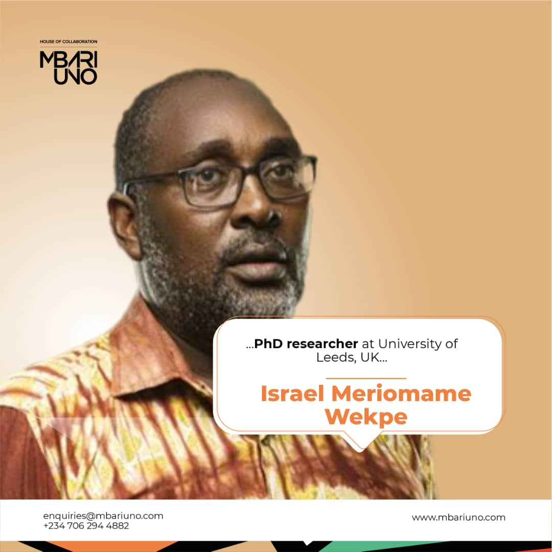 MbariUno's tweet photo. From our Directory,

Meet Israel Meriomame Wekpe, he is an acting-teacher, director, academic and an all-round theatre practitioner. Currently, He is a PhD researcher at University of Leeds, UK, and lecturer in the Department of Theatre Arts, University of Benin. https://t.co/7S1V8gAd7V