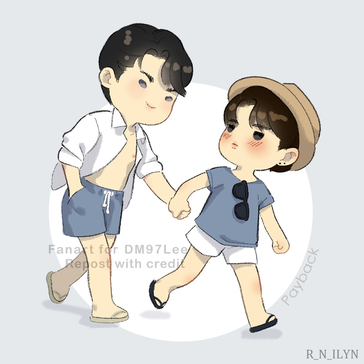 Dm97Lee's tweet photo. My very first commission for Payback drawn by @Rnilyn1 🌟 thank you for holding the giveaway and for giving me my cutie babies 🥹🥹💙💙 blushing yoohan is my favorite 🫣💙

#페이백 #PAYBACK https://t.co/OxVhwhvbqR