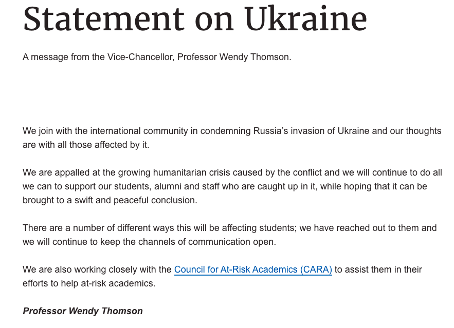 AgainstIii's tweet photo. "We join with the international community in condemning Russia’s invasion of Ukraine and our thoughts are with all those affected by it", — @LondonU Statement.
https://t.co/qoBNcPyEFB 

#StandWithUkraine https://t.co/8hk6esMJ9T