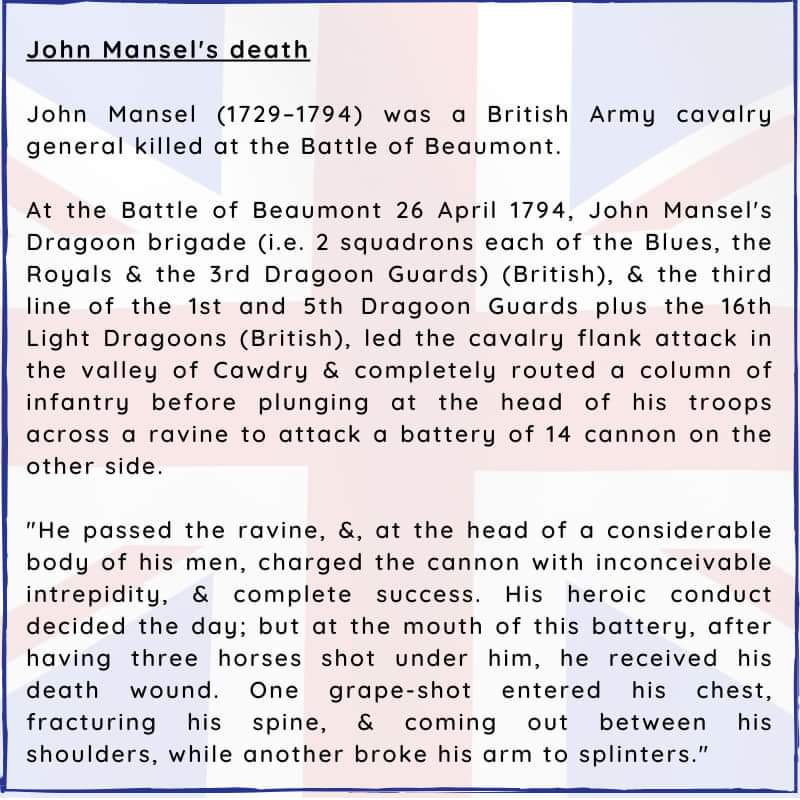 BritishHistorym's tweet photo. #otd 26 April 1794 – Battle of Beaumont during the Flanders Campaign of the War of the First Coalition.

20,000 Anglo-Austrian troops defeated 30,000 French.

#Britishhistory #History #Flanders #Austrianarmy #Dukeofyork #princefrederick  #onthisdayinhistory https://t.co/WQlxUKidlL