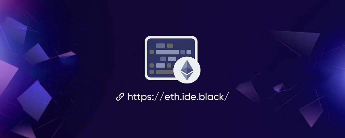 Ethereum Studio has been upgraded to Black IDE👏Black IDE supports any EVM-compatible chains <a href="/ethereum/">Ethereum</a> <a href="/BNBCHAIN/">BNB Chain</a> @avalancheavax  <a href="/0xPolygon/">Polygon | POL</a>  <a href="/FantomFDN/">Fantom Opera</a> <a href="/ConfluxCFX/">Conflux Network / $CFX</a> <a href="/auroraisnear/">Aurora</a> <a href="/gnosischain/">Gnosis Chain</a> allowing developers to deploy smart contracts to any network instantly with one click!