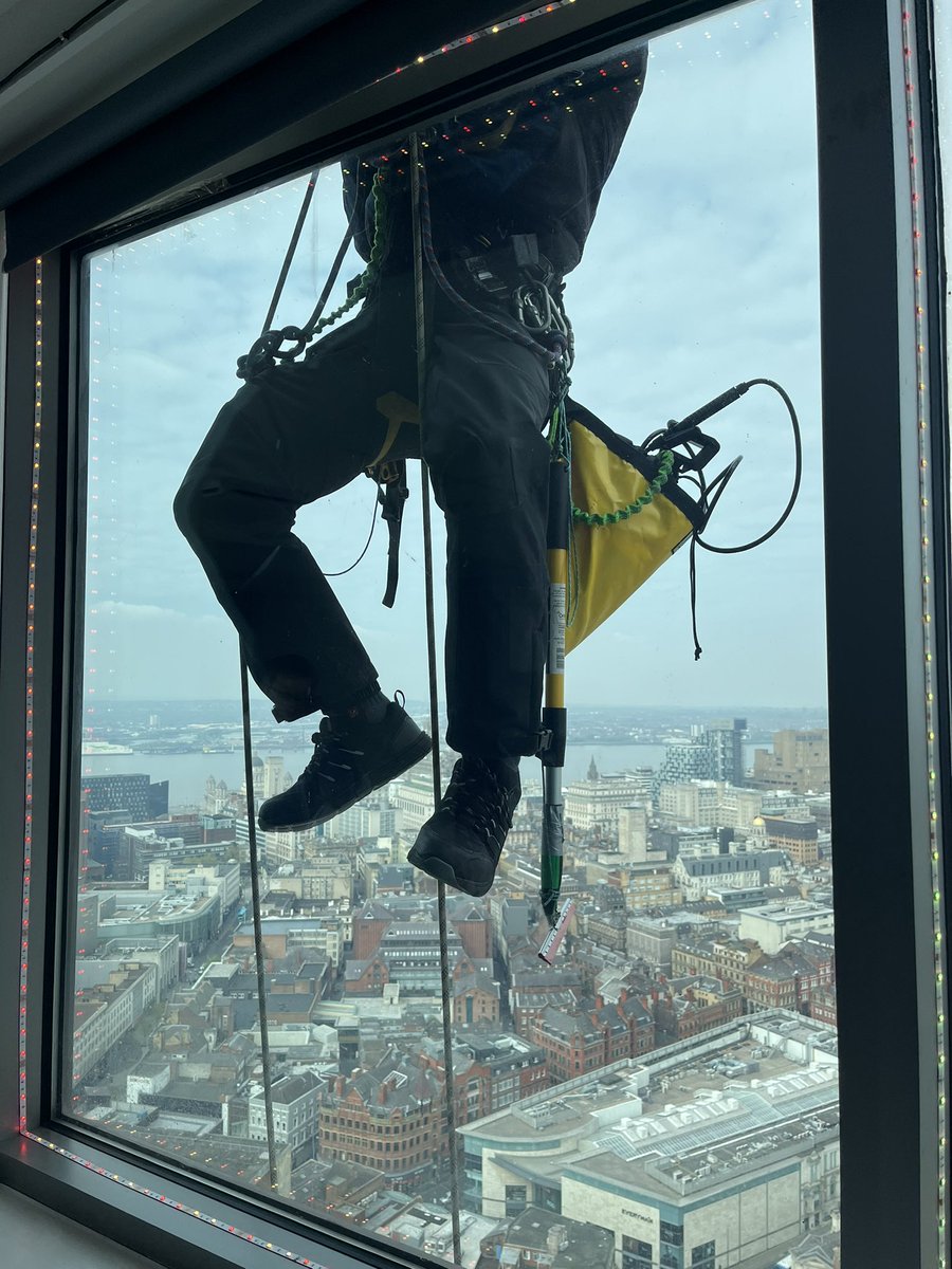claret_iain's tweet photo. Not everyday you get to go up St John’s Tower to record a @LifeRooms_MC podcast for Radiocity! Our city looked amazing, though glad i was inside, rather than outside cleaning the windows! 😮@Mersey_Care https://t.co/nr3MTkN5Lj