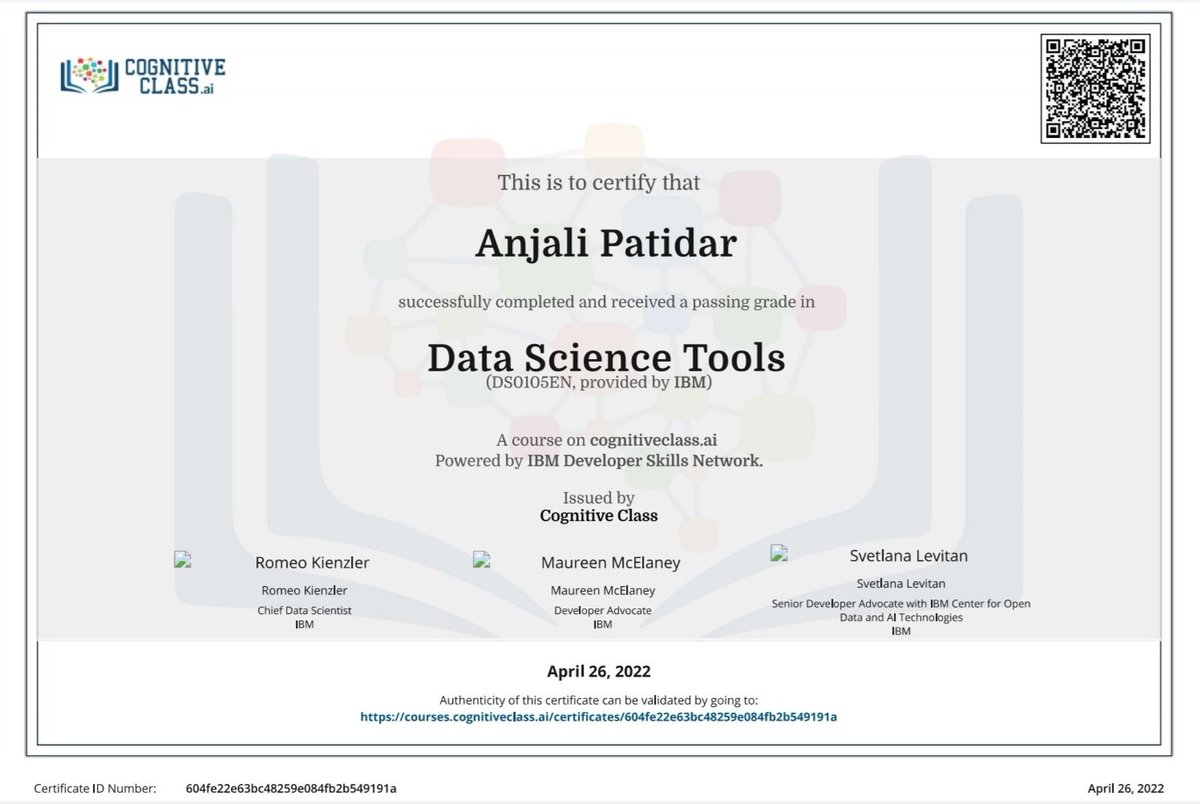 Anjali_Patidar_'s tweet image. Learned and earned. 
#DataScience #DataScienceTools