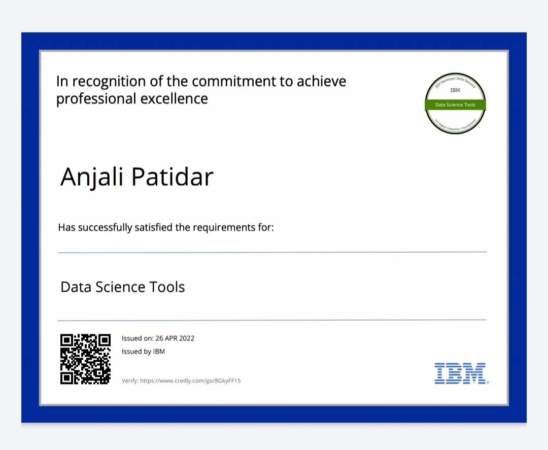 Anjali_Patidar_'s tweet image. Learned and earned. 
#DataScience #DataScienceTools