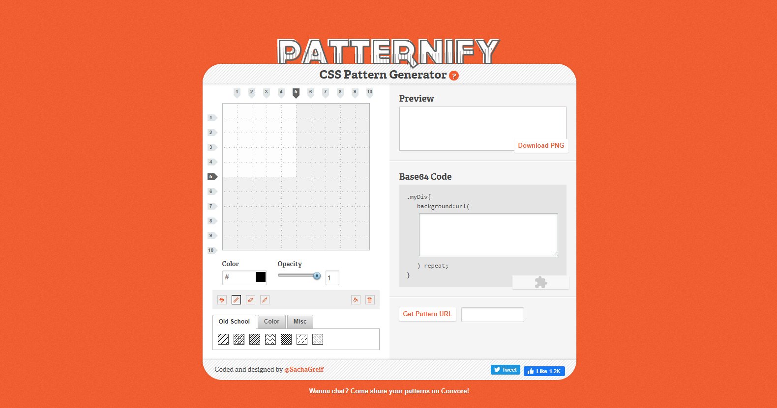 Home page of Patternify.