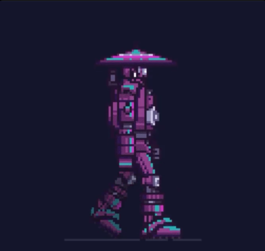 m1212v's tweet photo. #MekaOfTheDay: Day 131

Meka #2738 Mekabot #6366 - Announcement of @MekaVerse and @Worldwide_WEB3. Neat fact, there are only 25 purple Gadians in the Mekaverse. That's fewer than some rare material Mekas👀!

#MekaVerse #Mekabots #MEKAGANG #NFT #NFTs https://t.co/uVLtPHGadd