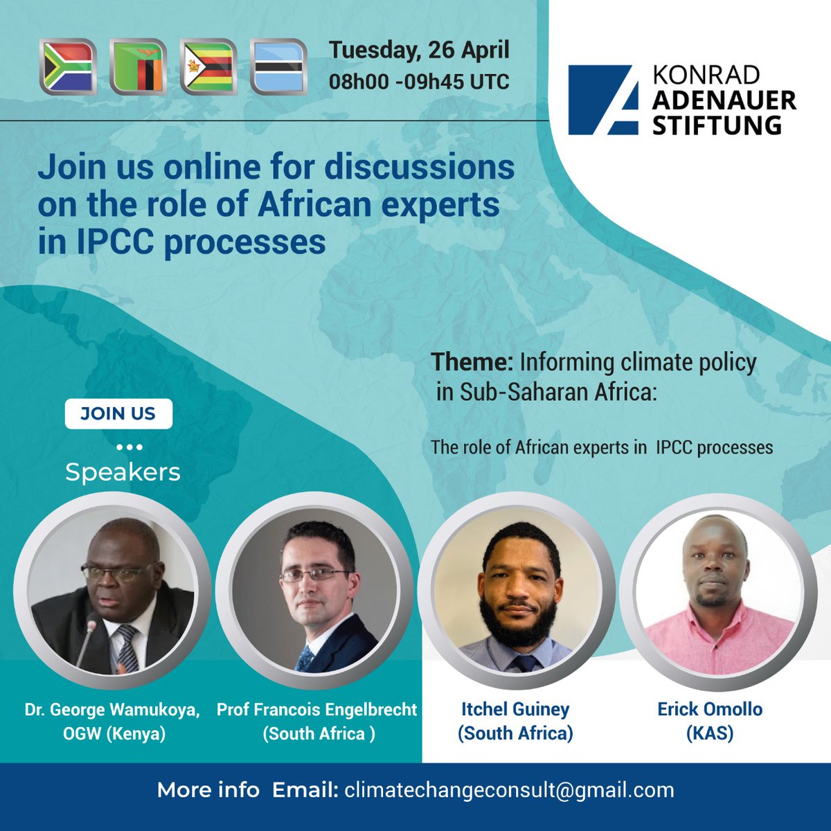 Join us today:.@FAOclimate .@IFPRI .@ClimateReality .@ClimateWed .@AfricaCRP .@future_climate .@CSL_Africa .@fhi360 @AfricanClimateF .@AfrClimAlliance .@AfricanClimate .@AfricaClimatRep Register here: lnkd.in/dYd2ApYP